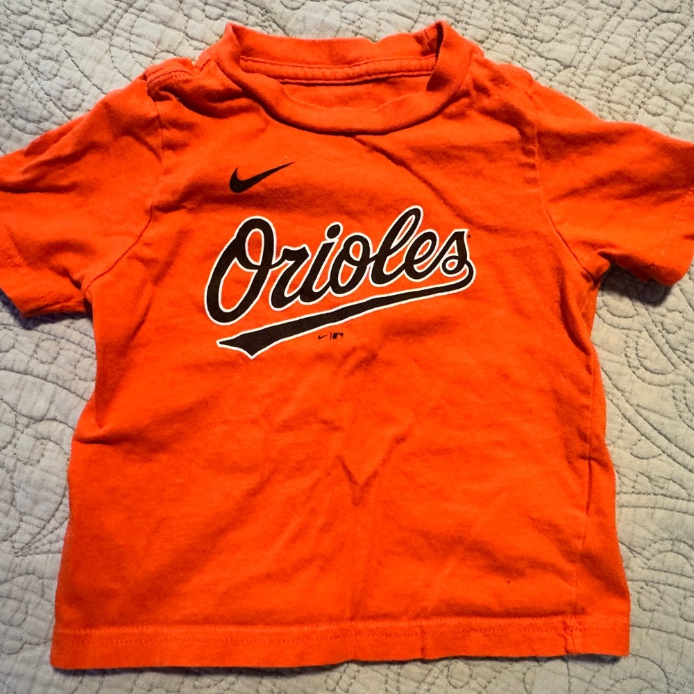 Nike toddler orange Baltimore Orioles tshirt, 18M